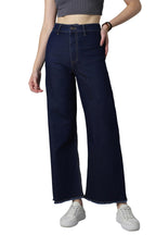 High Star Women Straight Fit High-Rise Clean Look Stretchable Jeans