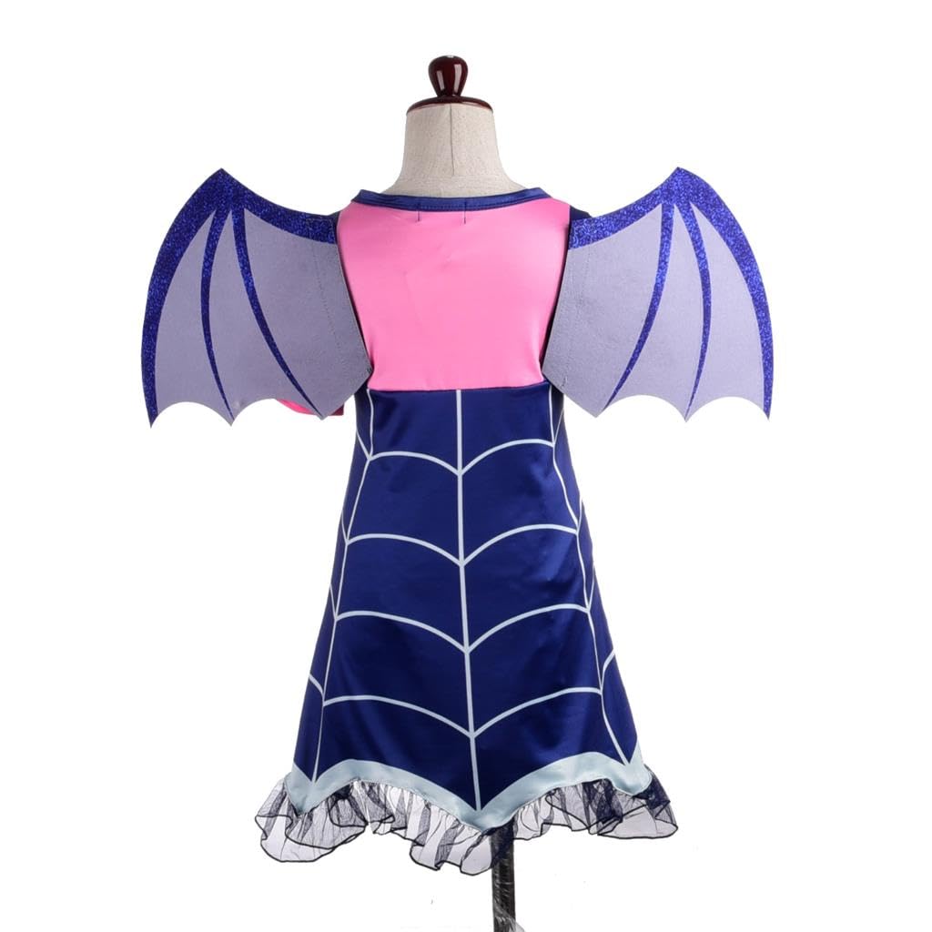 Dressy Daisy Toddler Girls Dress Up Boo-Tiful Halloween Costume Fancy Party Vampire Outfit Set with Headband Wings