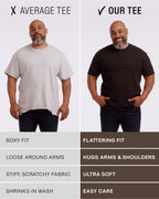 True Classic 6 Pack, Staple Color Pack, Men's Short Sleeve Crew Neck T-Shirt, Medium