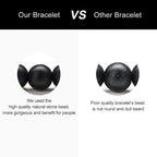 Dad Christmas Gifts Mens,Women Bracelet, Natural Black Lava Rock Stone Anxiety, Adjustable Aromatherapy Essential Oil Diffuser H