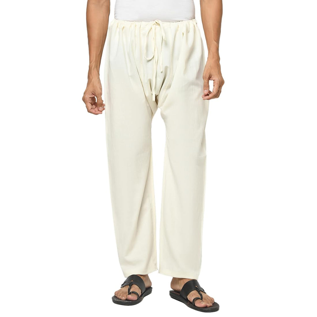 Fabindia MenS Relaxed Pants (101787902_Natural