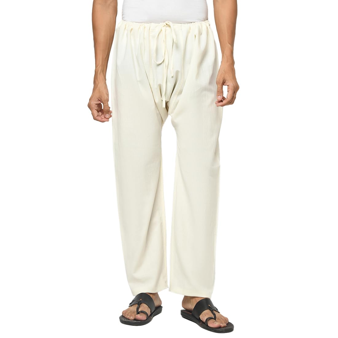 Fabindia MenS Relaxed Pants (101787902_Natural
