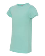 girls Fine Jersey T-Shirt - AQUA - XS(D0102H7DYBX)