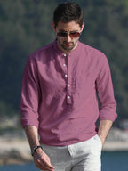 Be Active MenS Cotton Plain Regular Fit Kurta