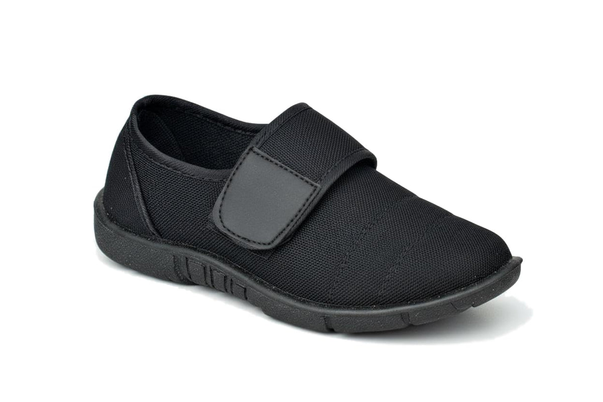 Onbeat Girls Black Casual Walking Shoes with Velcroo Closure | Lightweight Canvas Daily Wear School Shoes for Girls | Comfortabl 1