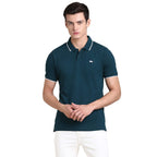 Dennis Lingo Mens Slim Fit Teal Polo T-Shirt