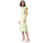 Campus Sutra Women Solid Stylish Mint Colour Casual Dresses(Susu22_Cswssdr5104_Xl)