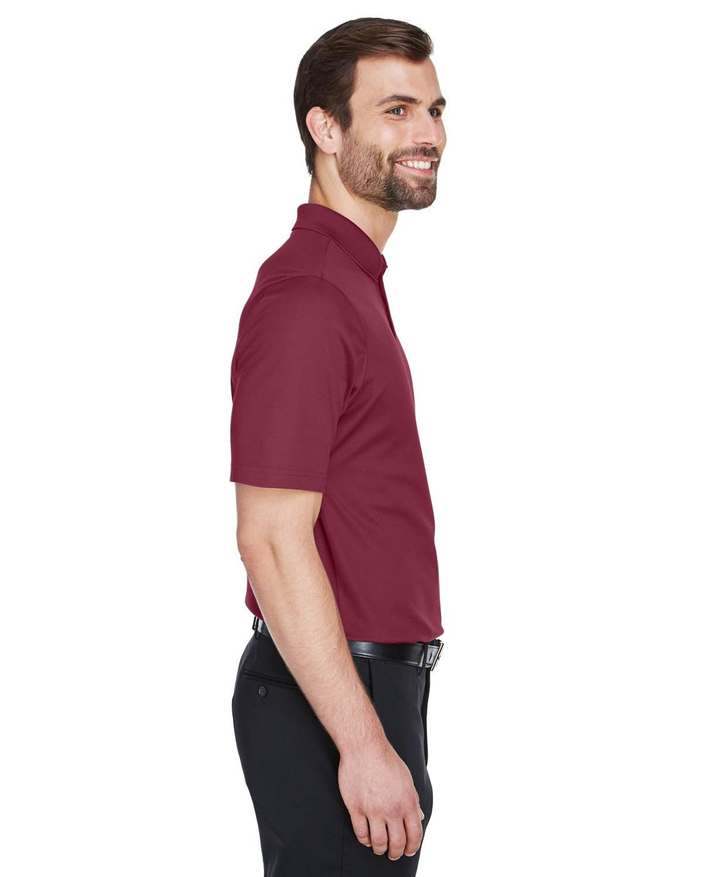 crownLux PerformanceMens Plaited Polo - gRAPHITE - 2XL(D0102H7NA3X)