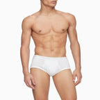 Calvin Klein Men's Cotton Classics 4-Pack Brief, 4 White, M