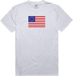 Relaxed Graphic T, Betsy Ross 2, White, L