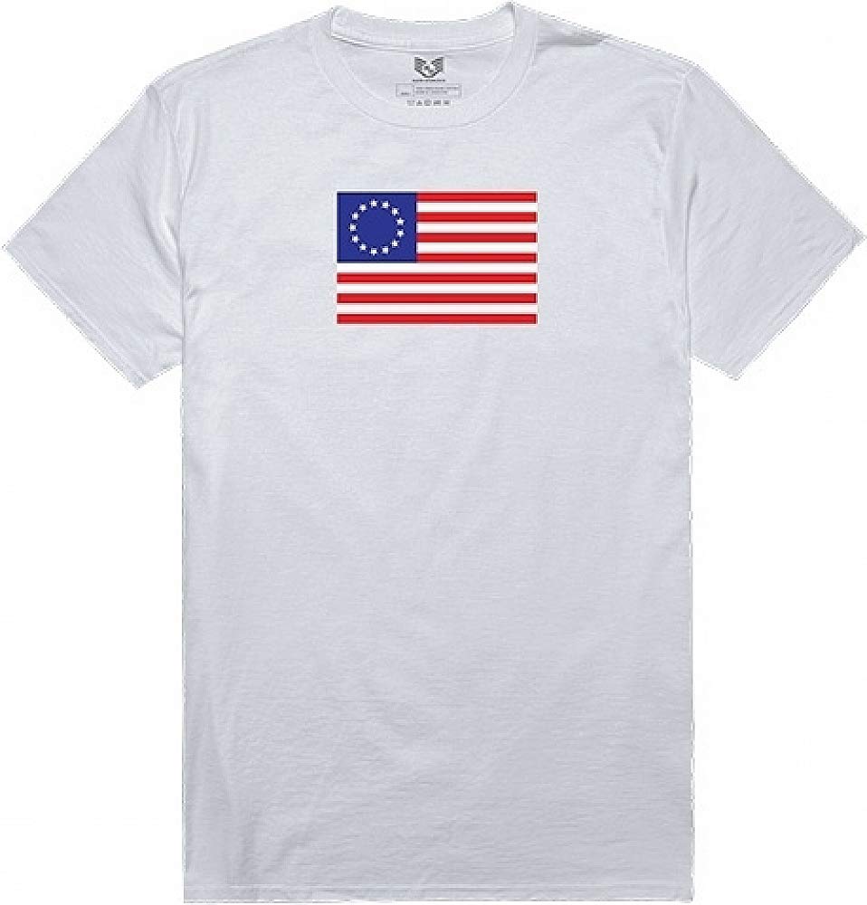 Relaxed Graphic T, Betsy Ross 2, White, M