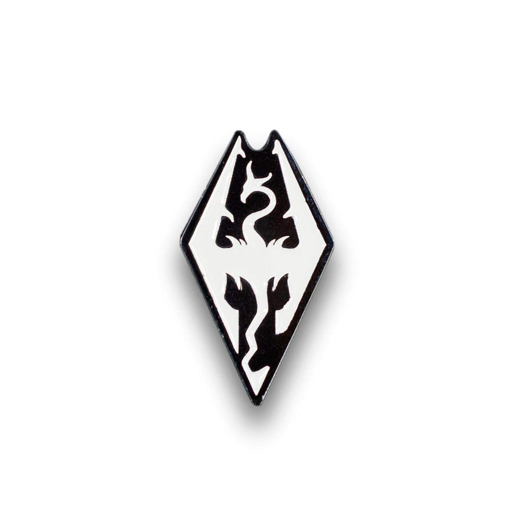 JUST FUNKY Skyrim Collectibles | Skyrim Dragon Logo Enamel Pin| Collector Pin