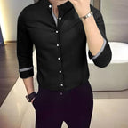 Tee Projekt Mens Shirt Solid Cotton Long Sleeve Button Down Beach l Office l Home (Pack of 1)