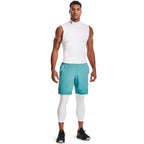 Under Armour Men's Armour HeatGear 3/4 Leggings , White (100)/Black, XX-Large