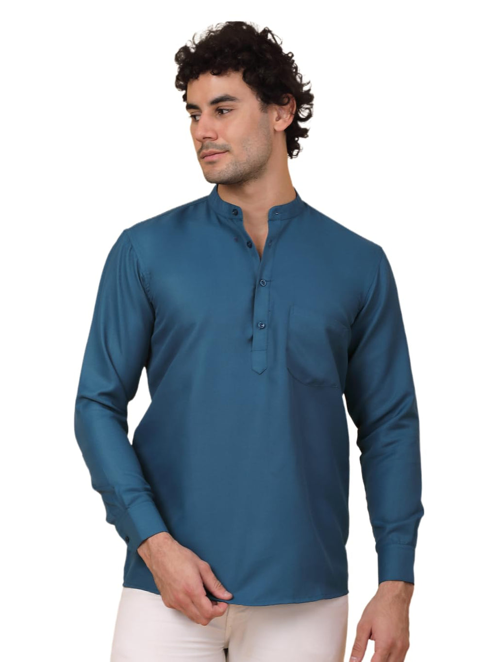 Jompers Mens Solid Short Kurats