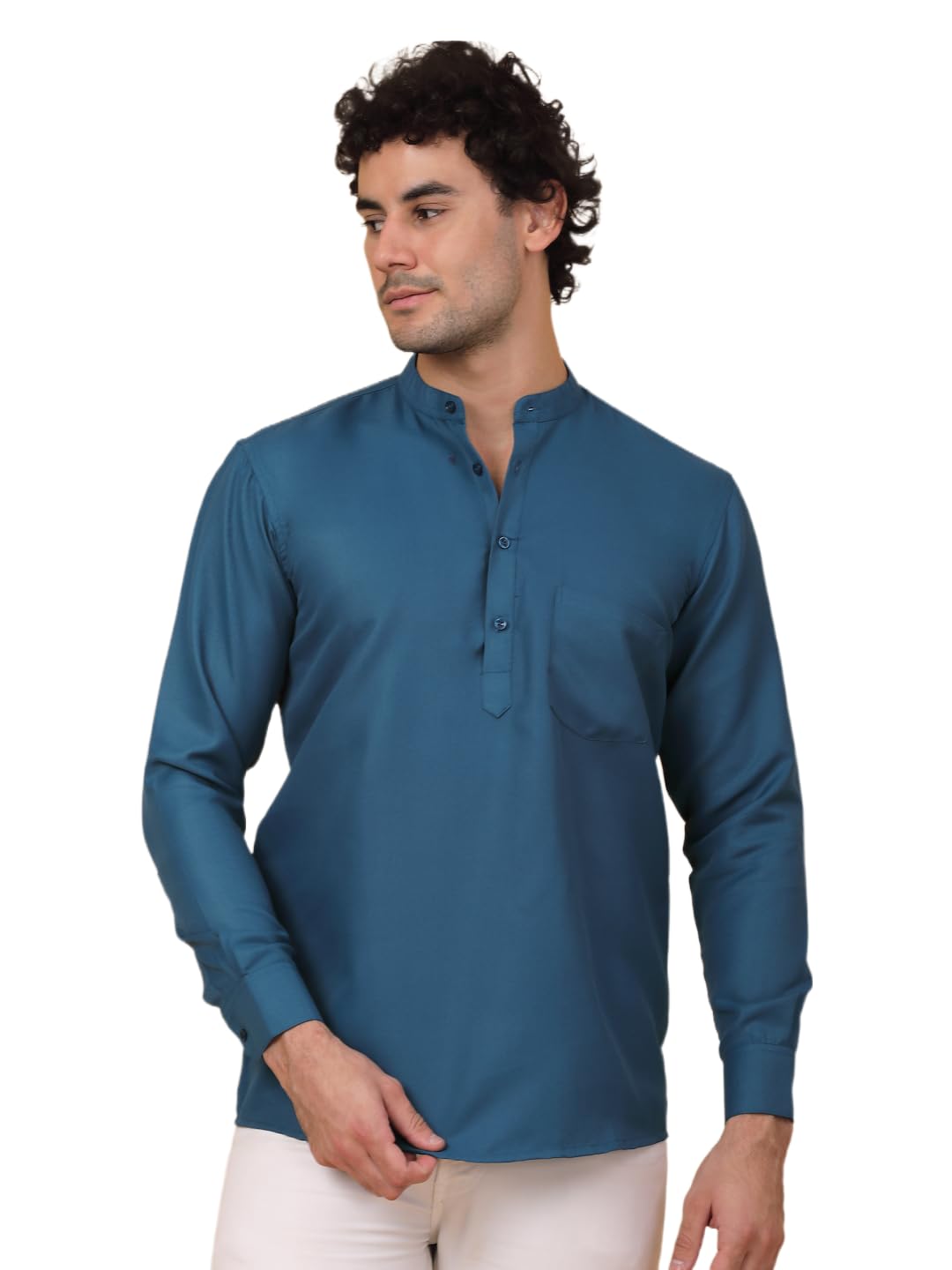 Jompers Mens Solid Short Kurats