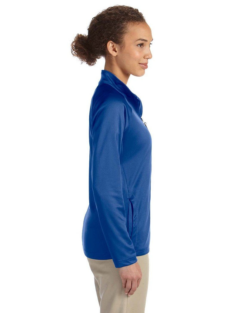 Ladies Stretch Tech-Shell compass Full-Zip - DK gREY HEATHER - S(D0102H76N98)