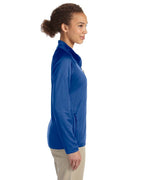 Ladies Stretch Tech-Shell compass Full-Zip - DK gREY HEATHER - S(D0102H76NI6)