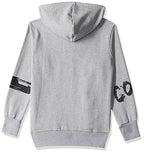 T2F Cotton Hooded Neck Regular Fit Hoodie (Boys-SS_35_Grey