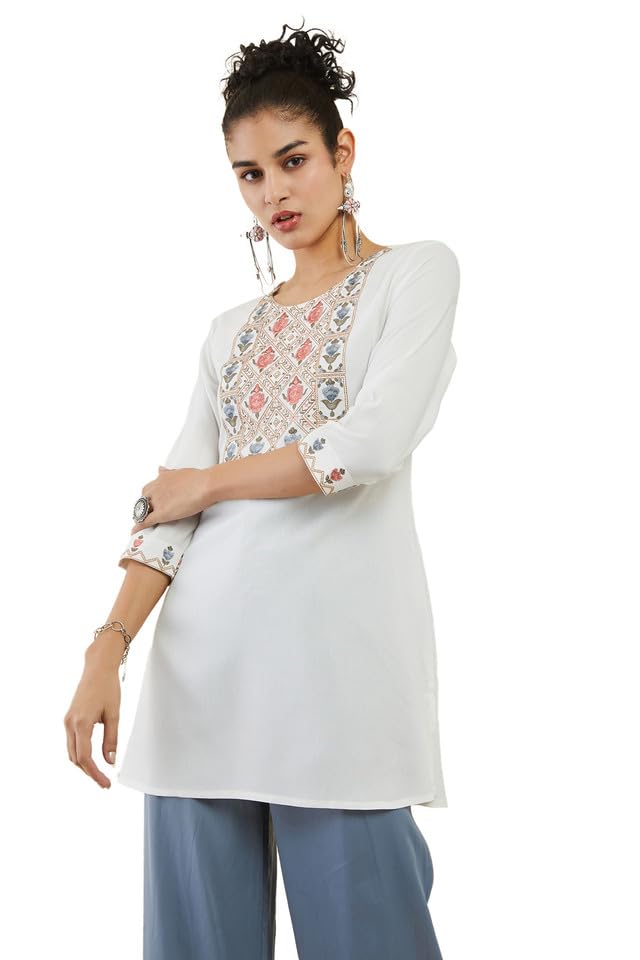 Soch Women Rayon Geometric T-Shirt