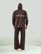 Lux Venus Tapping Rain Coat For Men Coffee