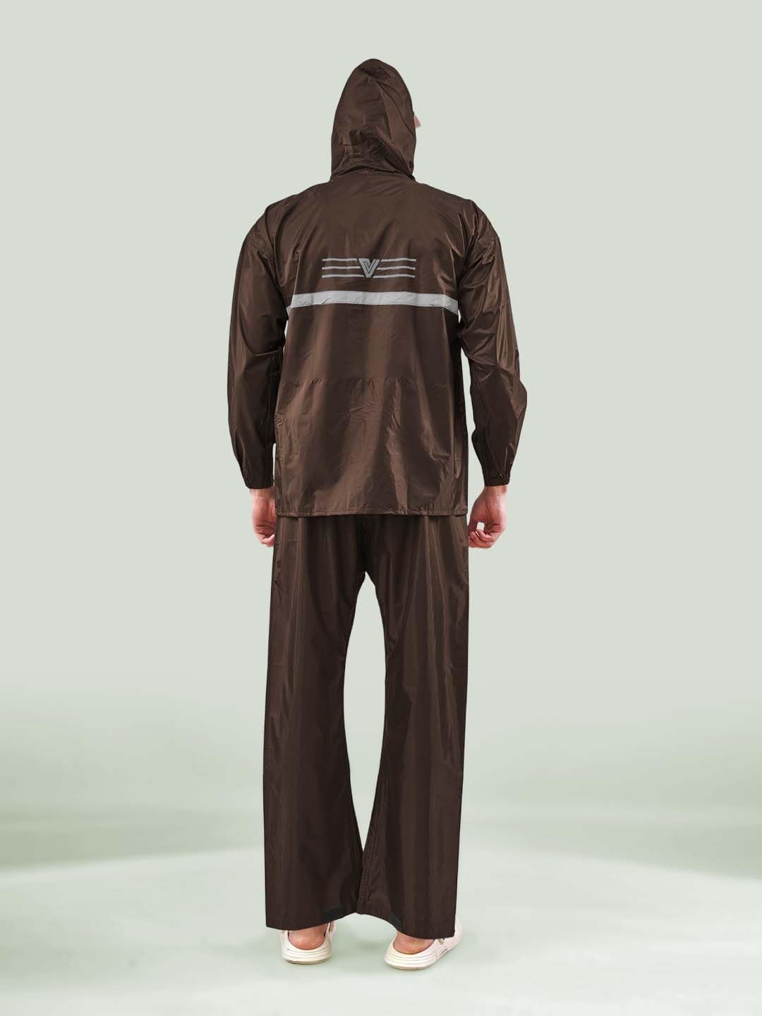 Lux Venus Tapping Rain Coat For Men Coffee