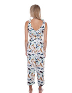 GAUCHO LENGTH JUMPSUIT FEATHERS ARRO
