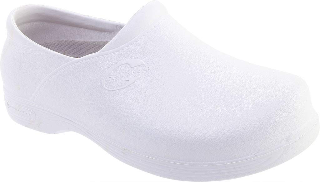 Genuine Grip 385-8M Mens White Slip-Resistant Injection Clogs - Size 8