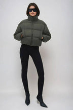 Kotty WomenS Cozy, Durable, And Effortlessly Chic Winter Puffer Jacket(Black,L)