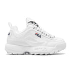 Fila Men's Strada Disruptor fashion sneakers, White/Peacoat/Vinred, 10 US