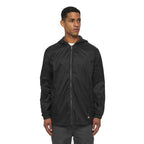 Mens Fleece-Lined Hooded Nylon Jacket - BLAcK - M(D0102H7ZXR2)