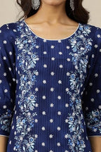 Aurelia WomenS Floral Printed Straight Kurta | Round Neck Kurta For Women | Printed Kurta For Women | Beautiful Regular Fit Kurt