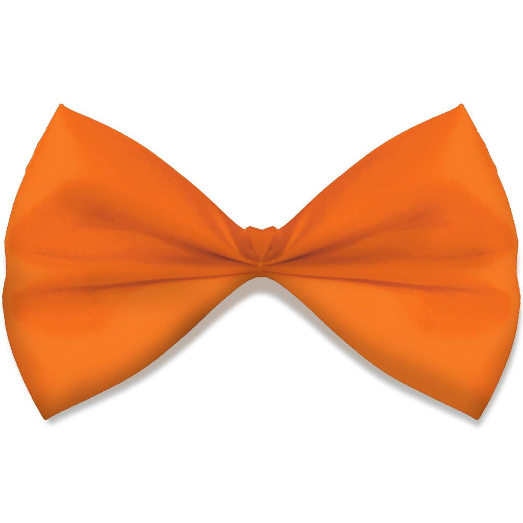 Vibrant Orange Bow Tie - 3.25 x 6, 1 Count - Premium Quality Fabric, Adjustable & Stylish - Perfect For Events & Photoshoots