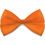 Vibrant Orange Bow Tie - 3.25 x 6, 1 Count - Premium Quality Fabric, Adjustable & Stylish - Perfect For Events & Photoshoots