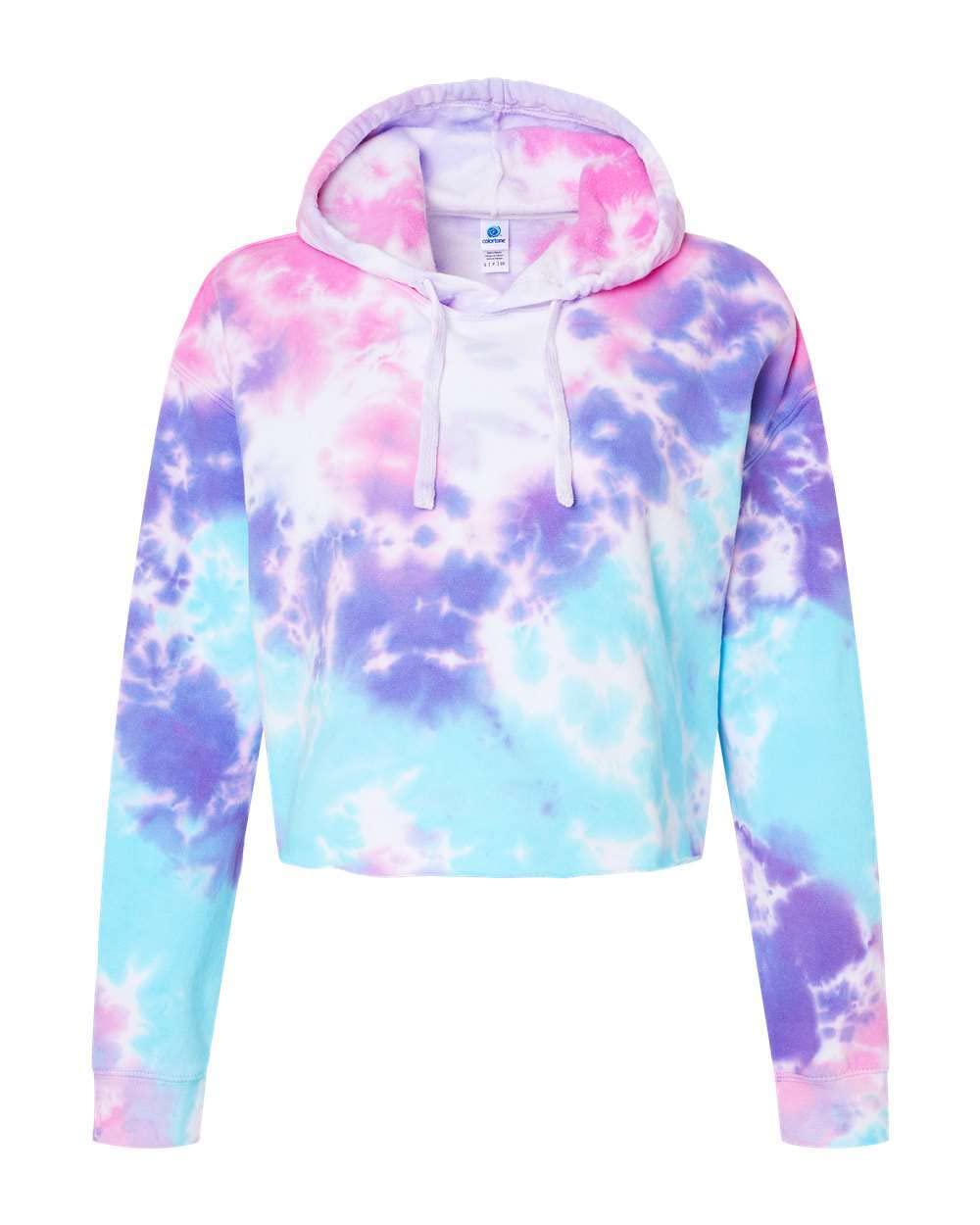 Ladies cropped Hooded Sweatshirt - LAgOON - S(D0102H78YJ2)
