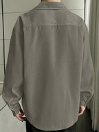 Greciilooks MenS Formal Button Down Shirt  Slim Fit Office Wear ShirtS For Men | Textured Long Sleeve Cotton Blend | Business