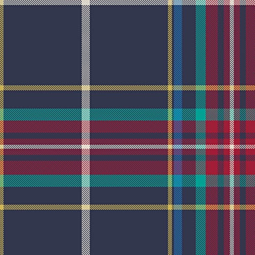 Vera Bradley Women's Cotton Medium Cosmetic Makeup Organizer Bag, Tartan Plaid - Recycled Cotton, One Size