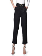 OM SAI LATEST CREATION Trousers for Women || Bi-Stretch Pegged Trousers for Ladies || Solid Stretchable Trousers with Front Pock