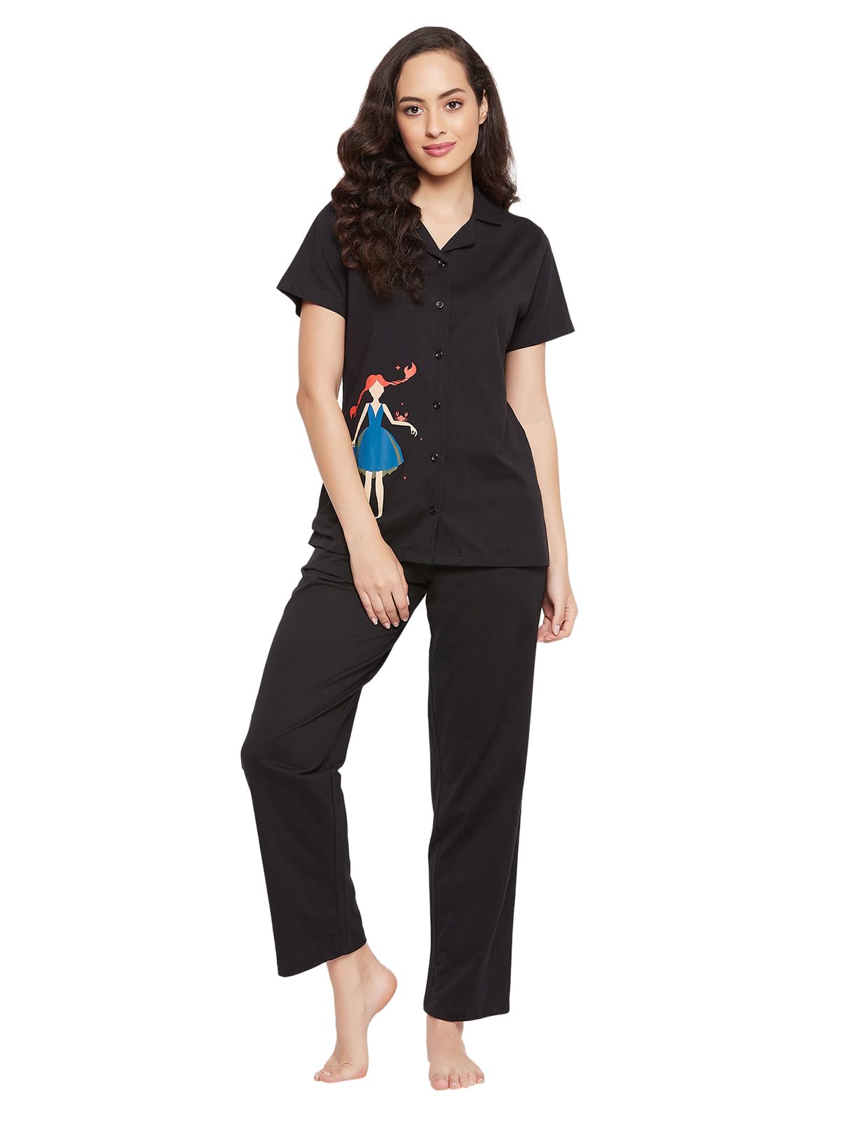 Clovia Night Suits for Women, Night Dresses for Women, Pyjama Set for Women, Cotton Night Suit for Women, Night Wear for Women, 