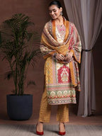 Libas WomenS Poly Crepe Kurta Set (36945