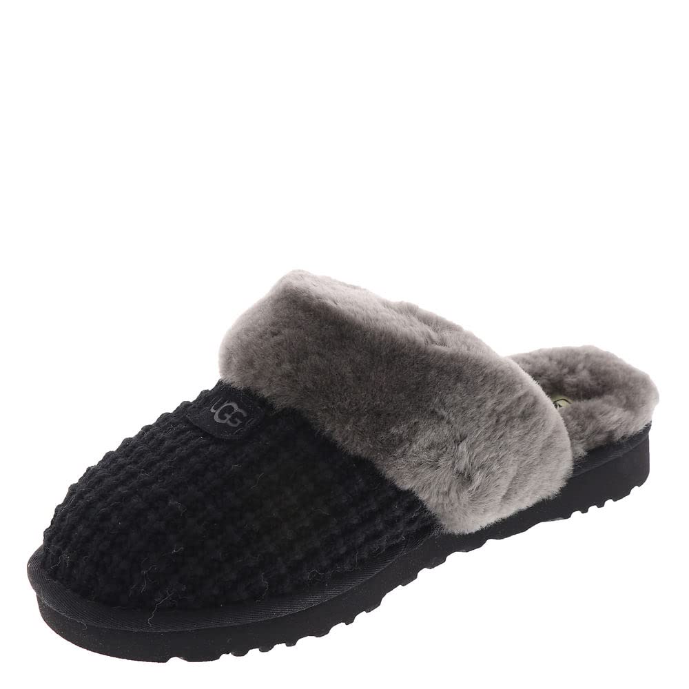 UGG Women's Cozy Slipper, Black, 08