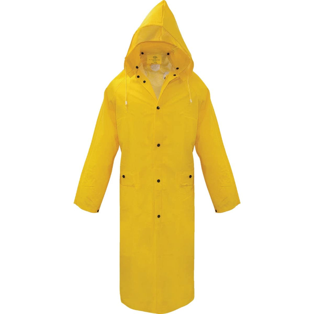 Boss Yellow PVC-Coated Rayon Rain Jacket L