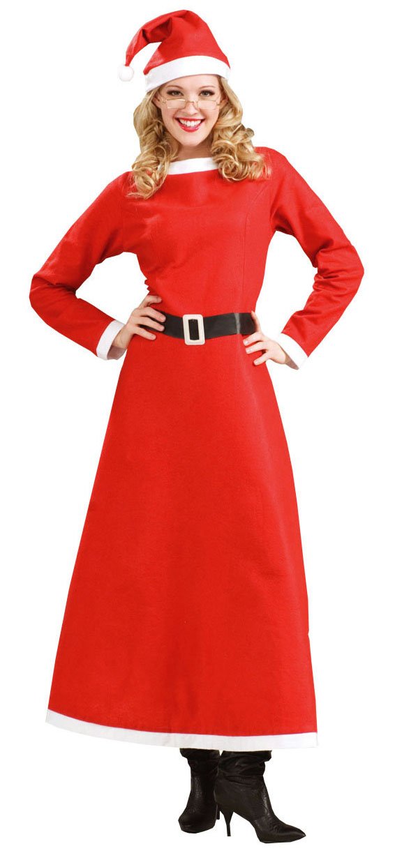 Forum Novelties Women's Simply Mrs. Santa Costume, Multi, Plus