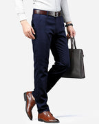 Eyebogler Mens Formal & Casual Pant Navy Blue