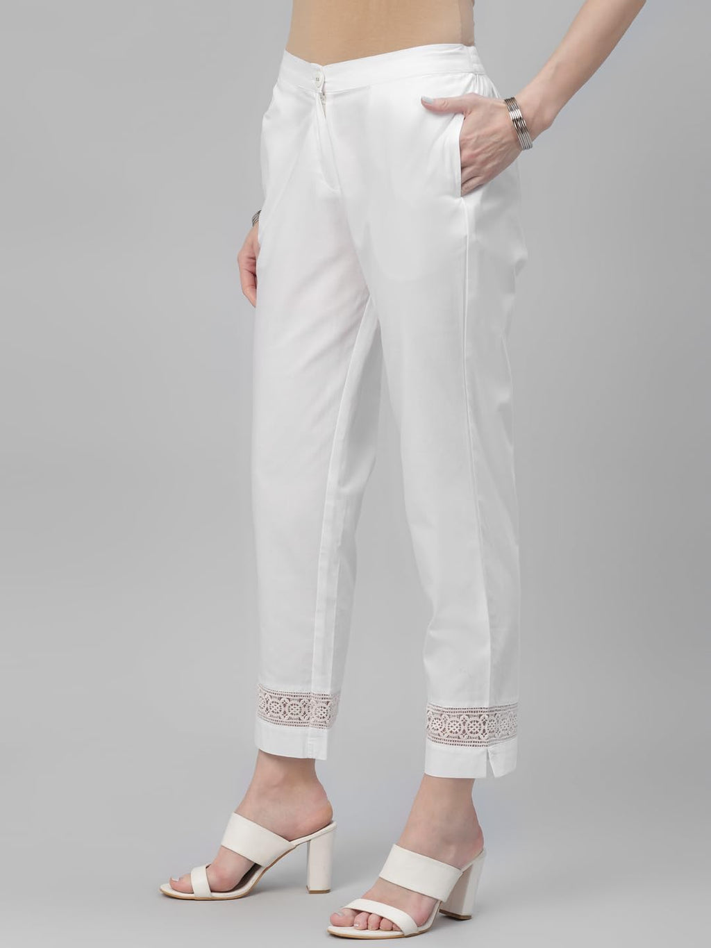 Libas WomenS Regular Casual Pants (Pl804_White