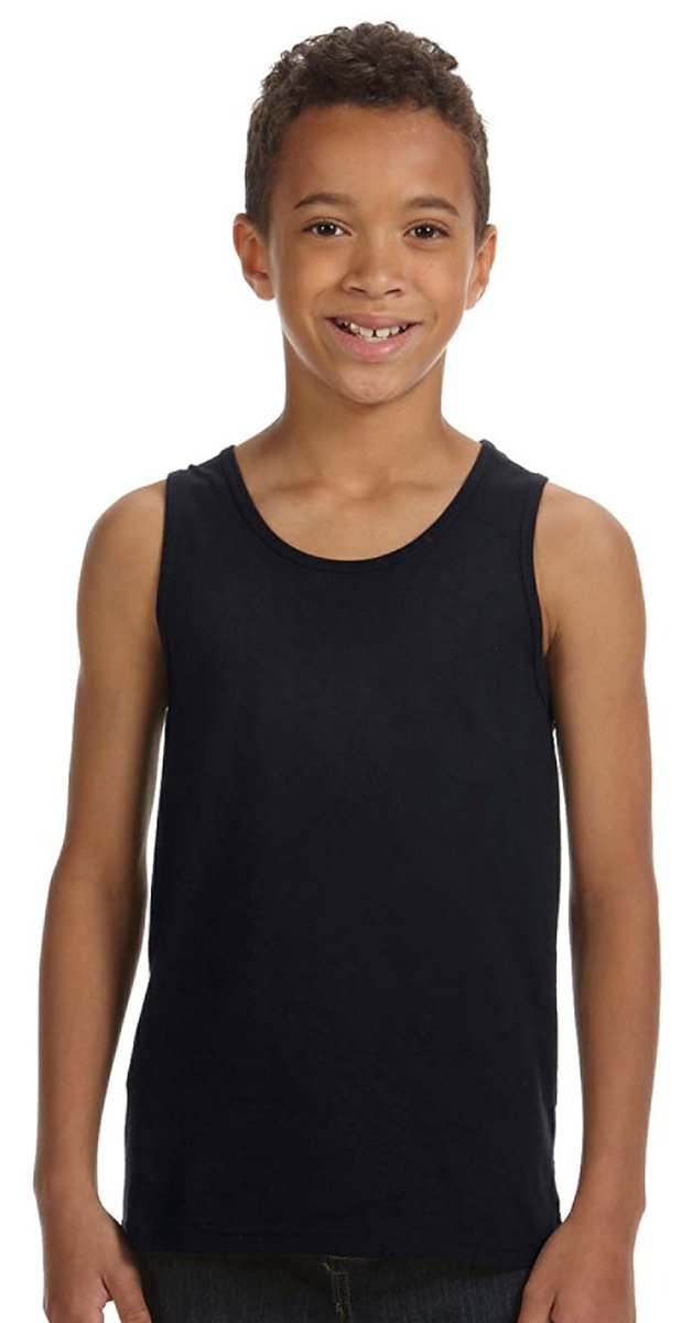 Youth Jersey Tank - BLAcK - M(D0102H7W59J)
