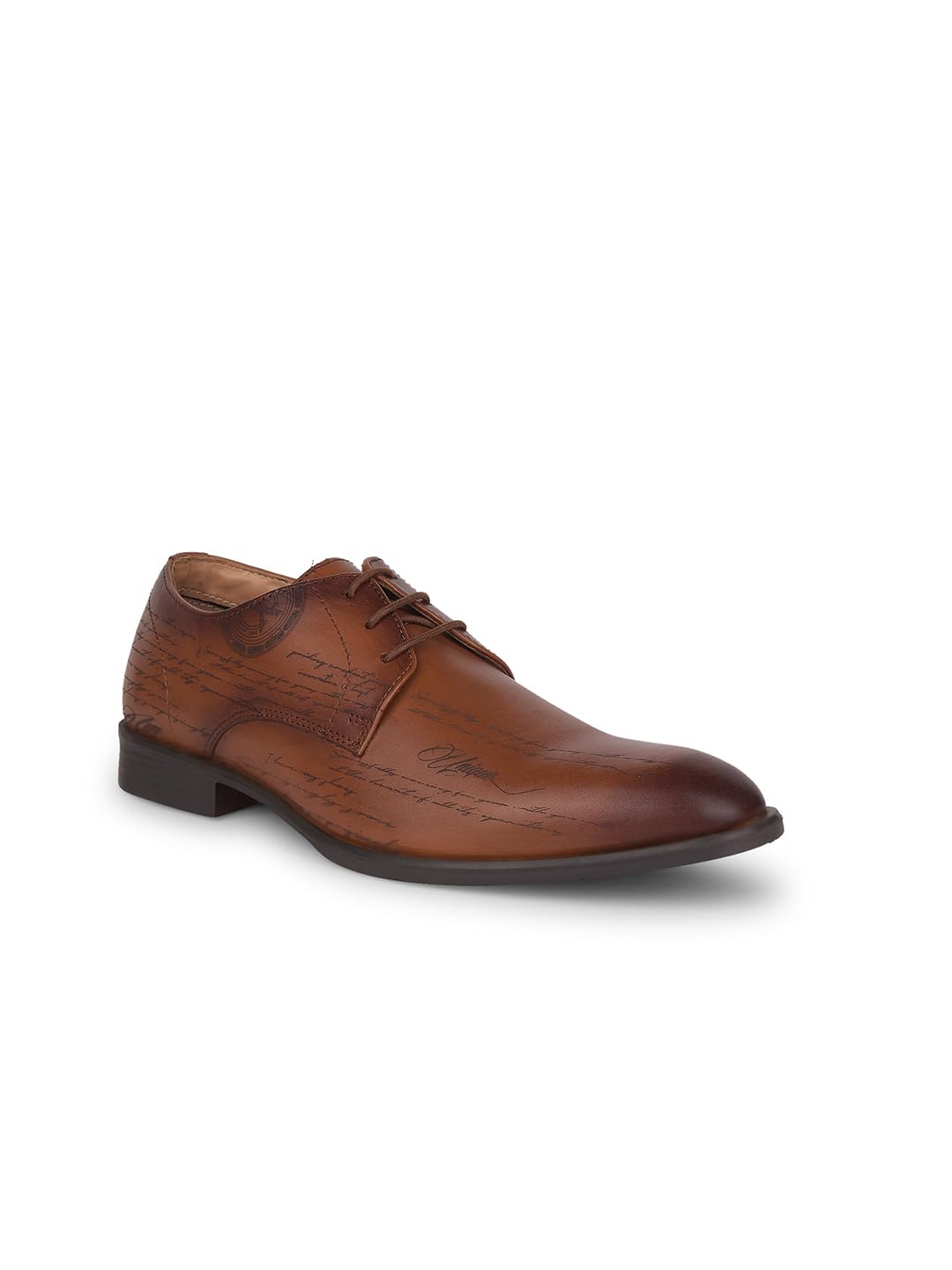 Bata Men Hedwig Derby Tan Formal Shoes, 7
