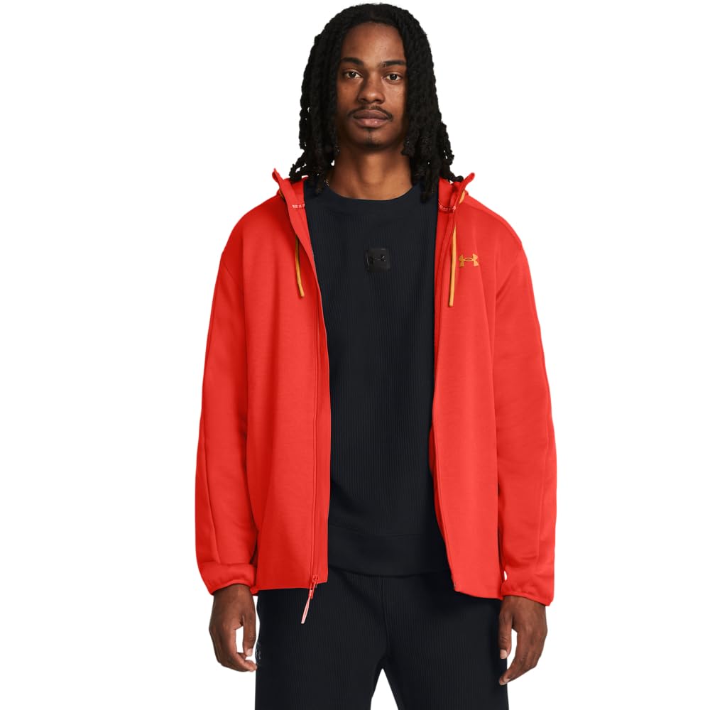 Under Armour Men's Essential Swacket, (860) Dark Orange/Dark Orange/Nova Orange, 3X-Large