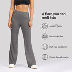 BlissClub AirMelt Flare Pants - Lite | Flared Silhouette | Back Pocket| Weightless Fabric | High Rise Waistband