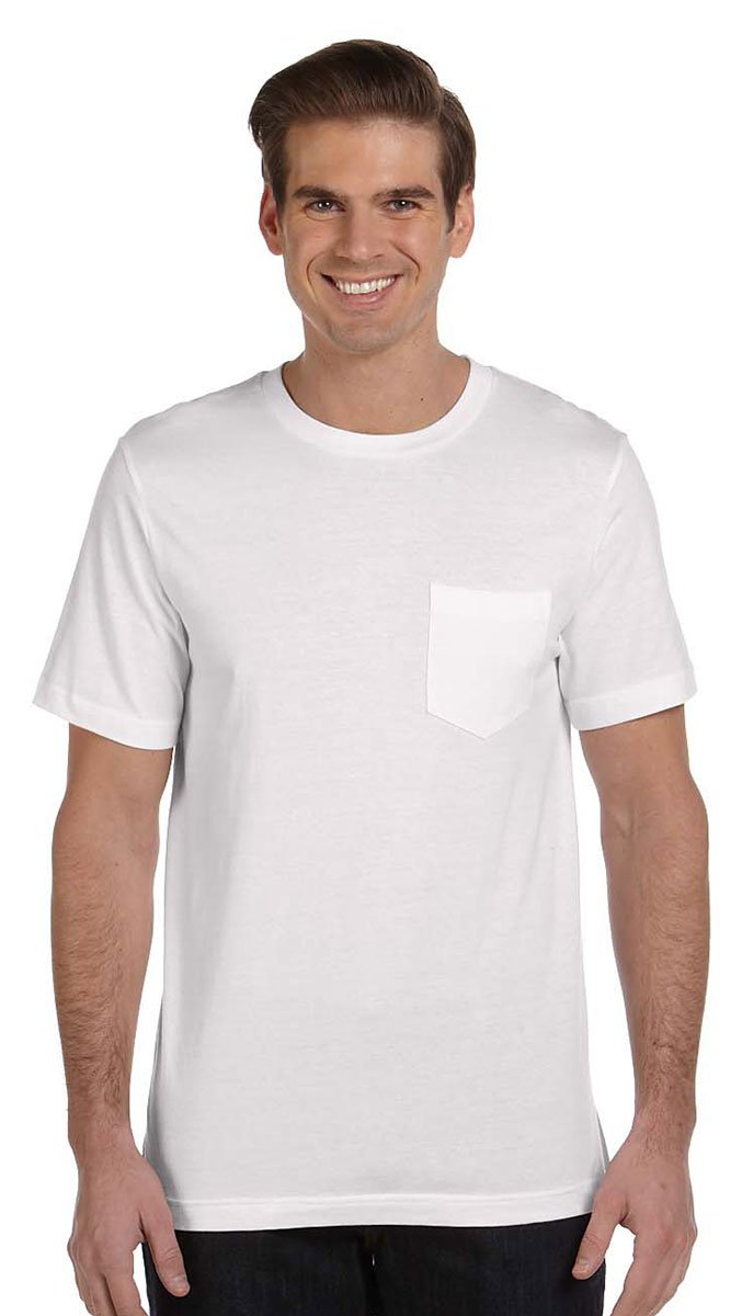 Mens Jersey Short-Sleeve Pocket T-Shirt - BLAcK - S(D0102H7W3I8)